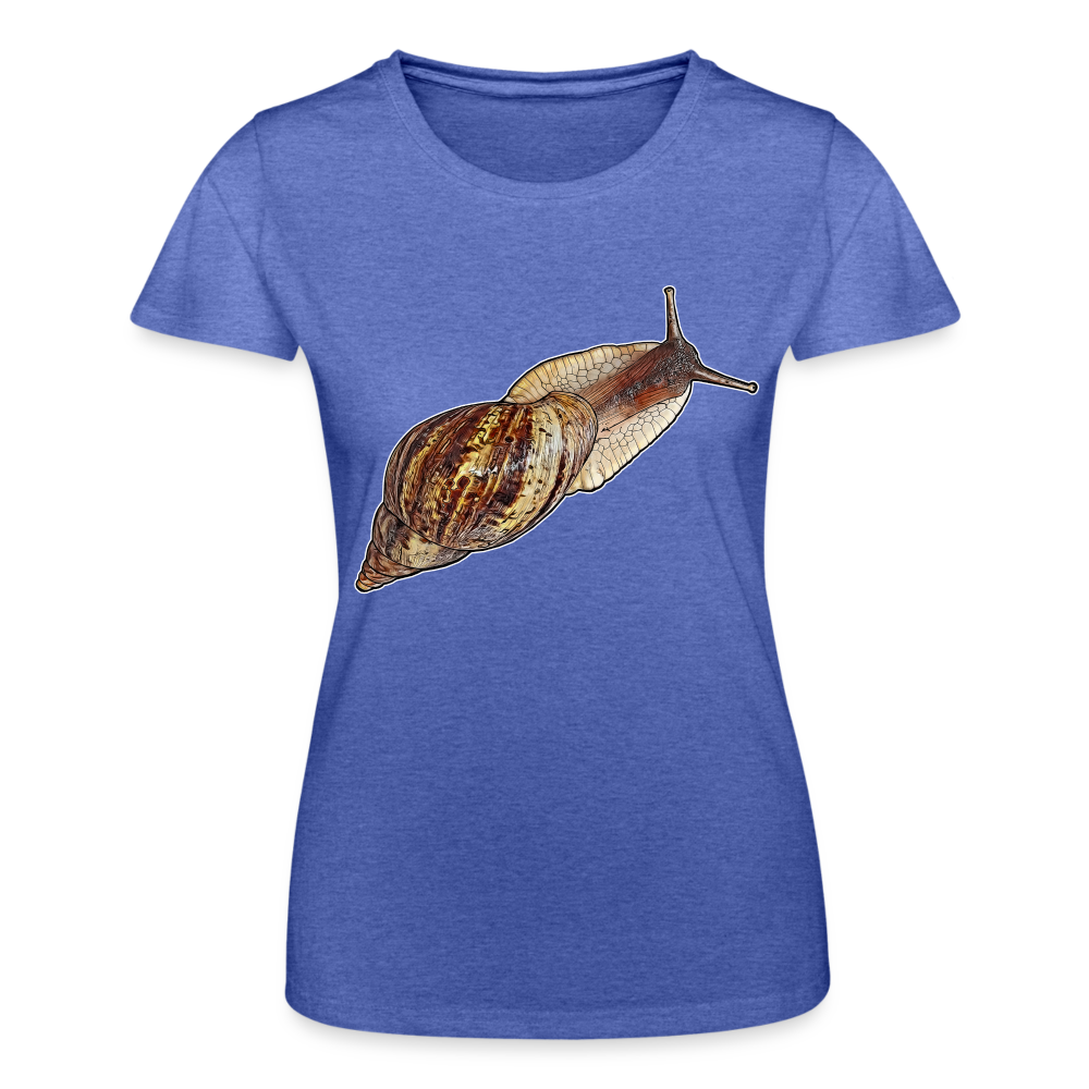 Frauen Fruit of the Loom T-Shirt Achatina reticulata wildfarben - Blau meliert