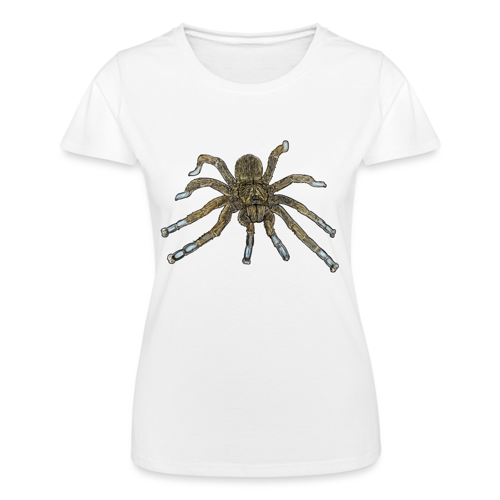 Frauen Fruit of the Loom T-Shirt Idiothele mira - weiß