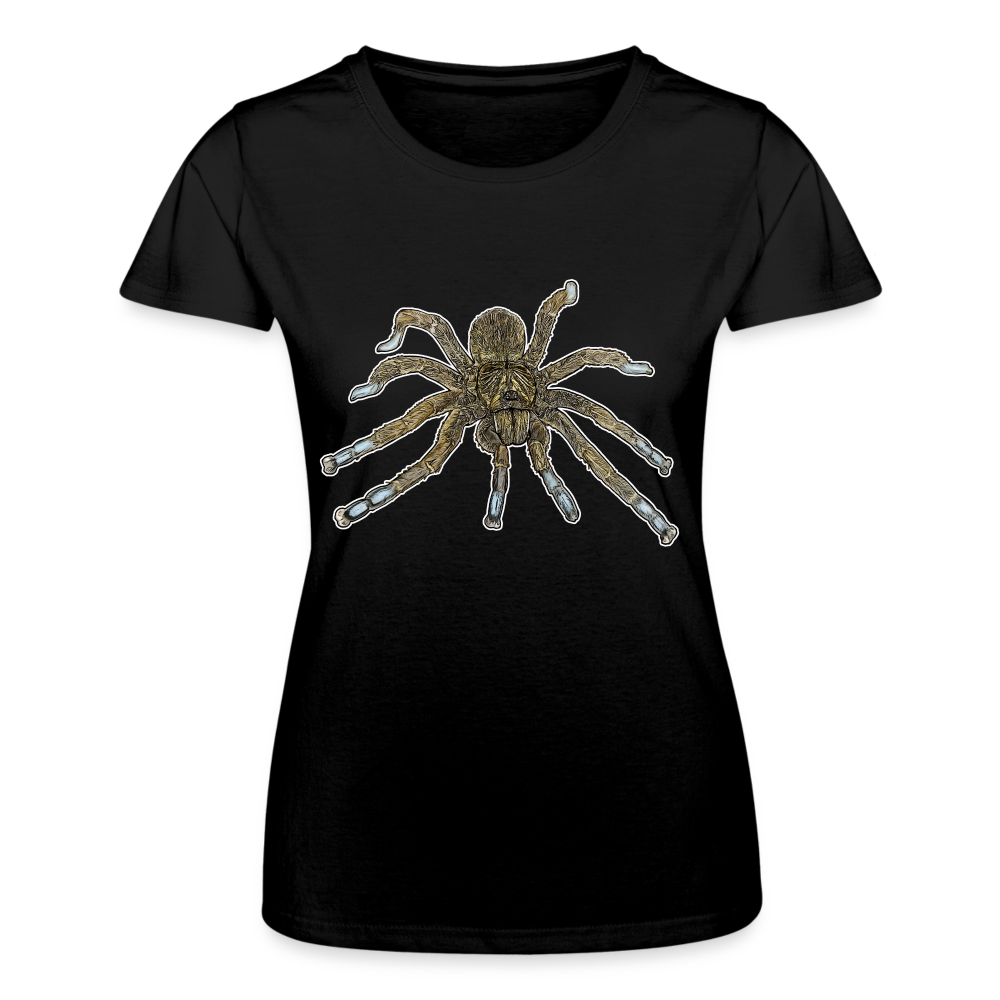 Frauen Fruit of the Loom T-Shirt Idiothele mira - Schwarz