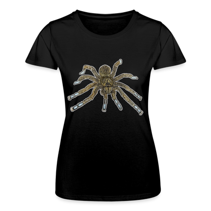 Frauen Fruit of the Loom T-Shirt Idiothele mira - Schwarz