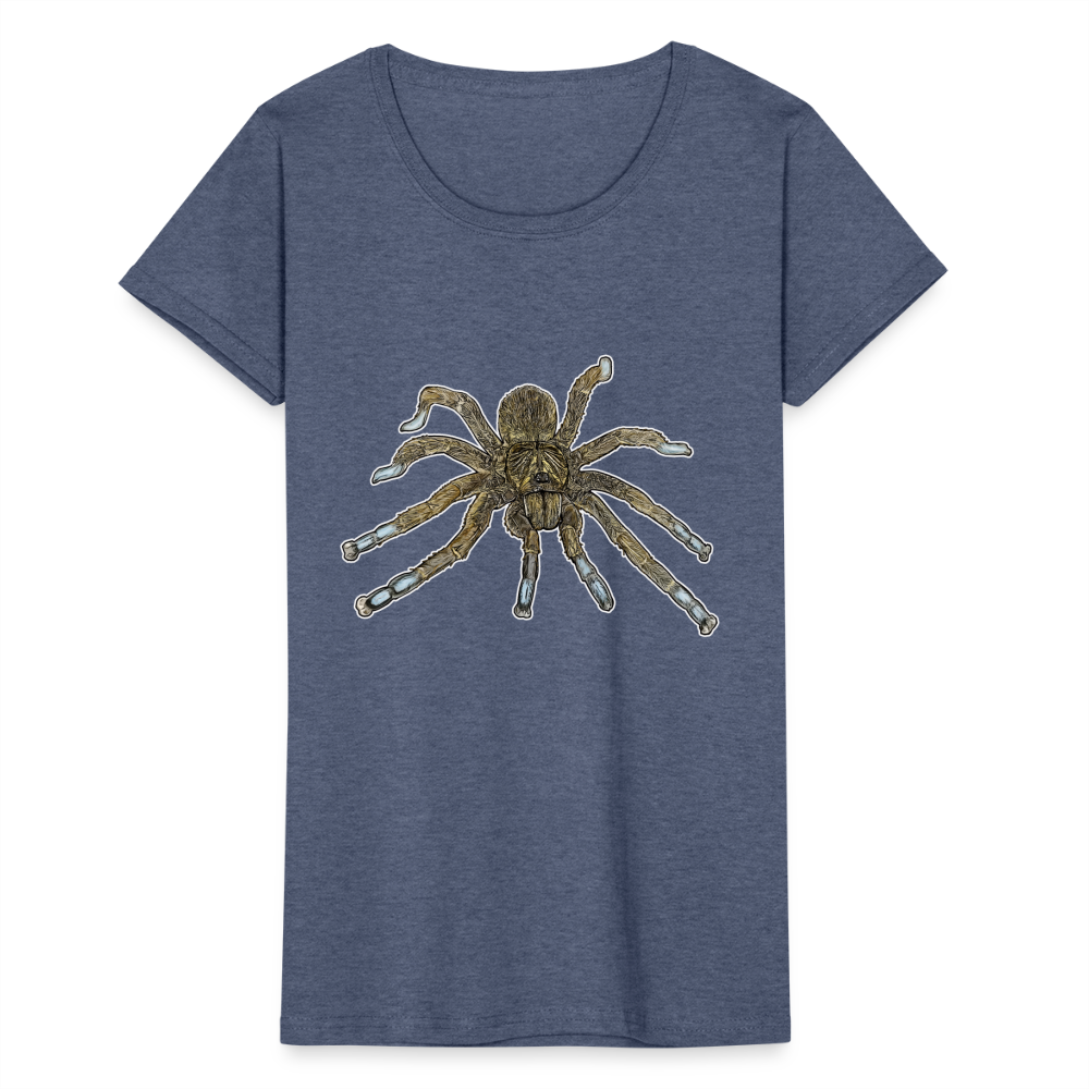 Frauen Fruit of the Loom T-Shirt Idiothele mira - Navy meliert