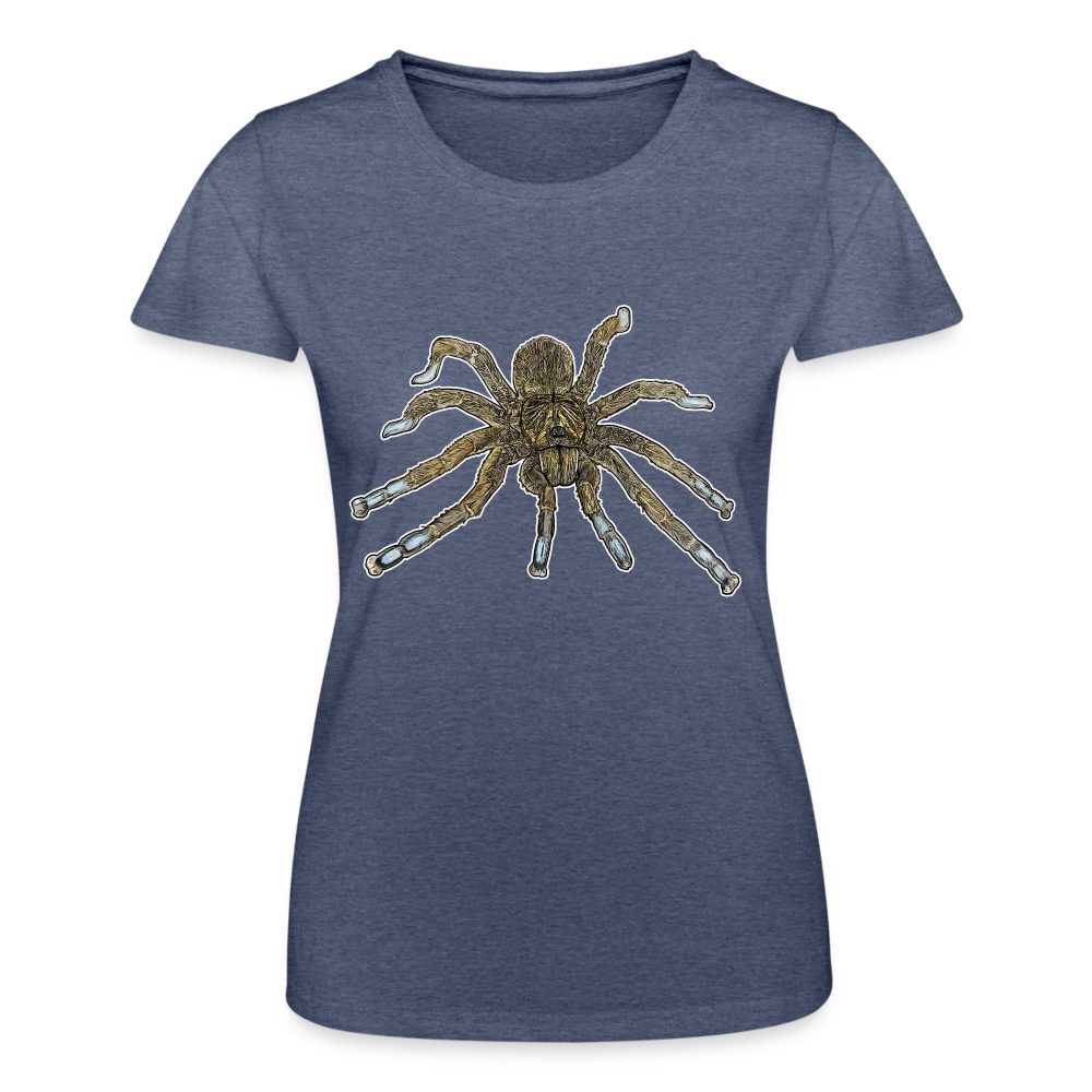 Frauen Fruit of the Loom T-Shirt Idiothele mira - Navy meliert