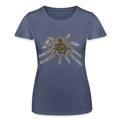 Frauen Fruit of the Loom T-Shirt Idiothele mira - Navy meliert