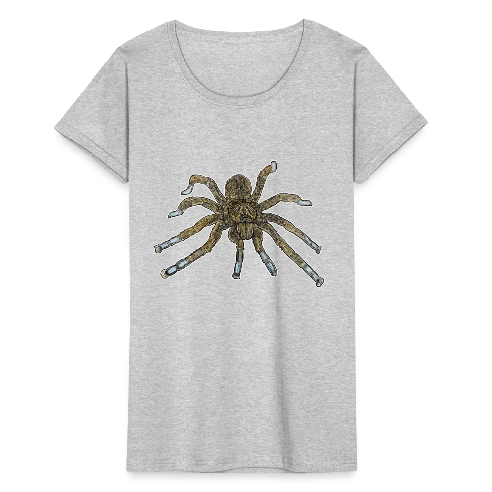 Frauen Fruit of the Loom T-Shirt Idiothele mira - Grau meliert