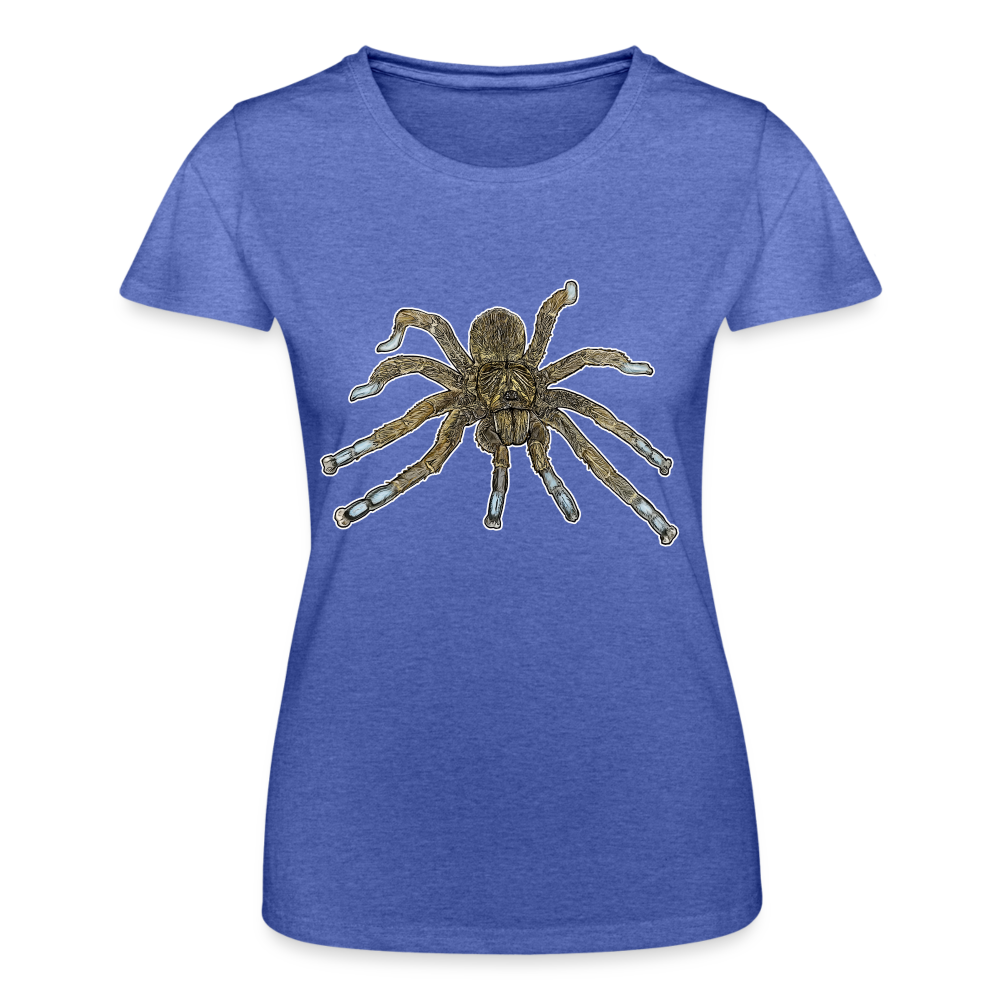Frauen Fruit of the Loom T-Shirt Idiothele mira - Blau meliert