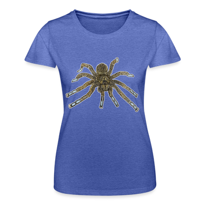 Frauen Fruit of the Loom T-Shirt Idiothele mira - Blau meliert