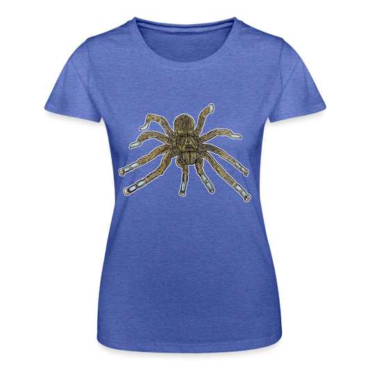 Frauen Fruit of the Loom T-Shirt Idiothele mira - Blau meliert