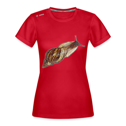 Frauen JAKO Sportswear T-Shirt Achatina reticulata wildfarben - Rot