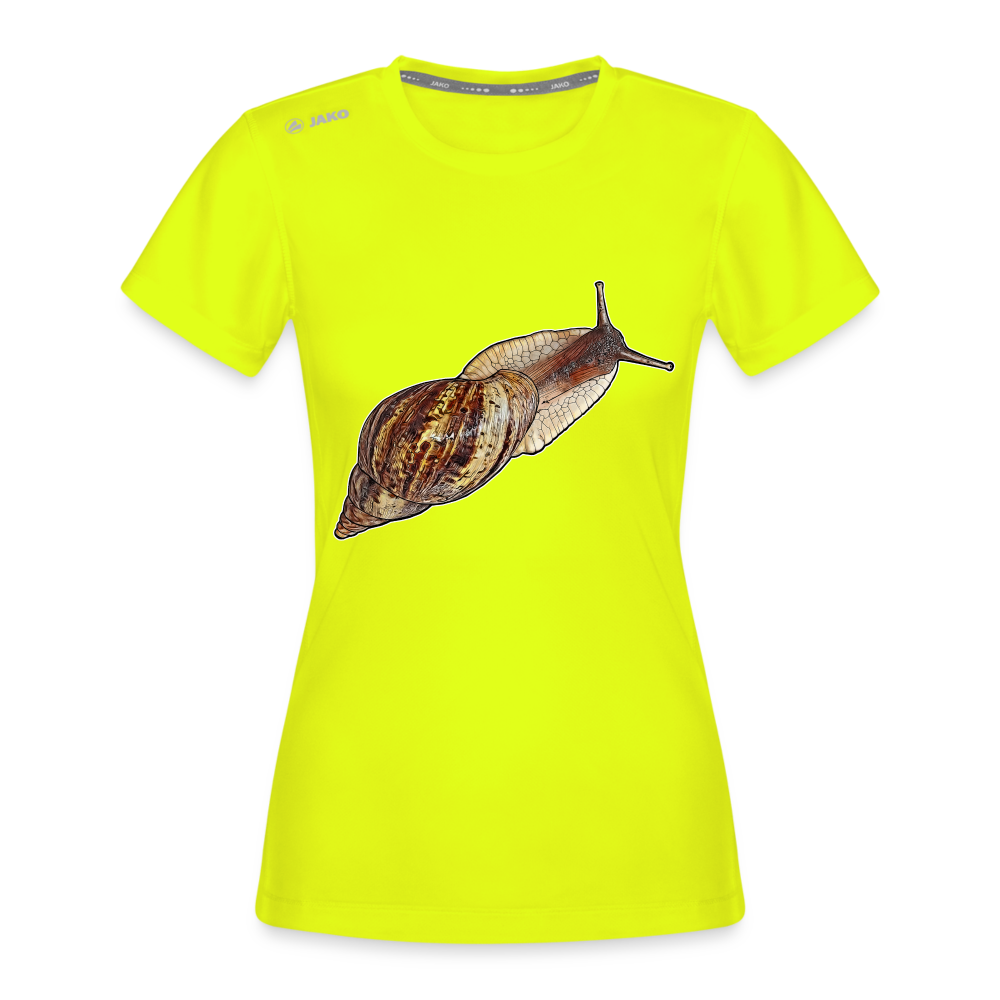 Frauen JAKO Sportswear T-Shirt Achatina reticulata wildfarben - Neongelb