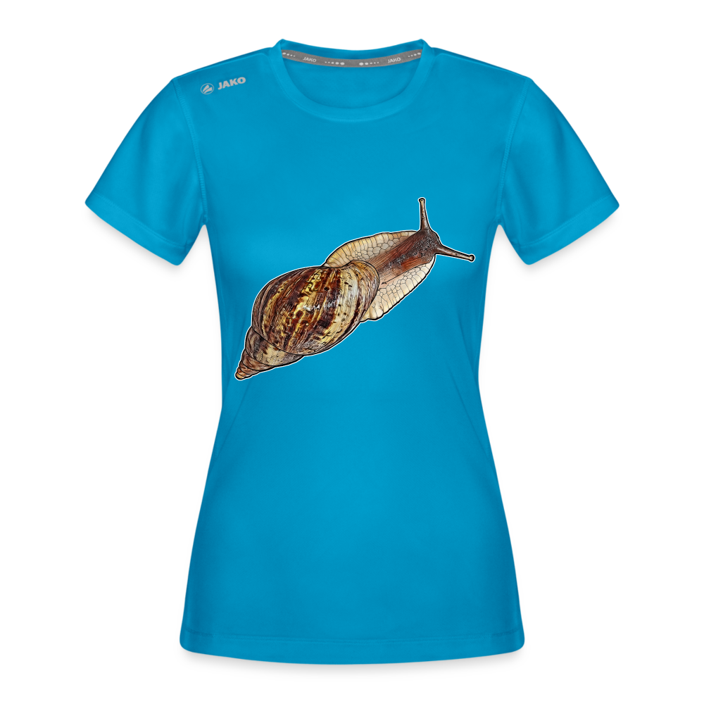Frauen JAKO Sportswear T-Shirt Achatina reticulata wildfarben - Saphirblau
