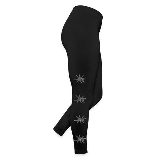 Frauen Jersey Leggings Grammostola pulchripes - Schwarz