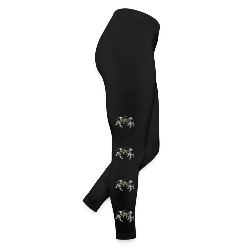 Frauen Jersey Leggings Phidippus regius Rastafari male - Schwarz