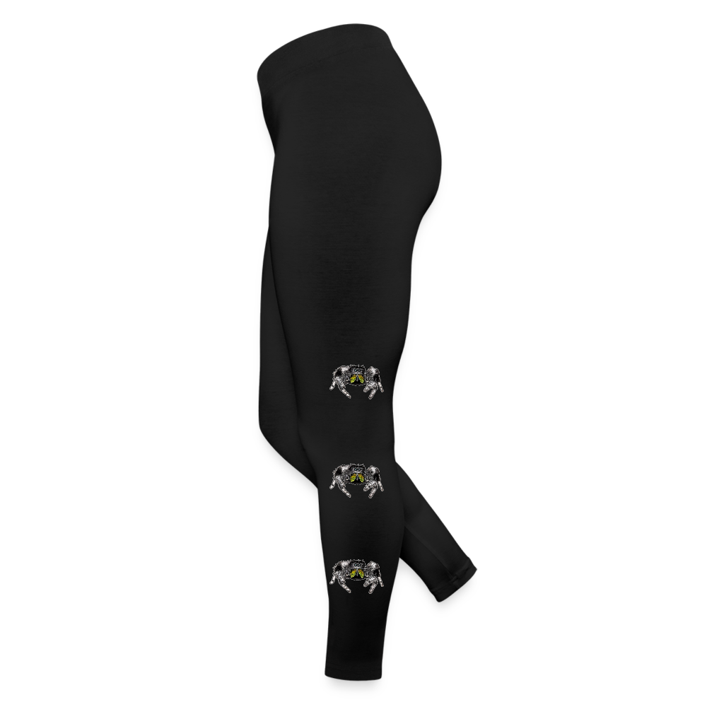 Frauen Jersey Leggings Phidippus regius Rastafari male - Schwarz