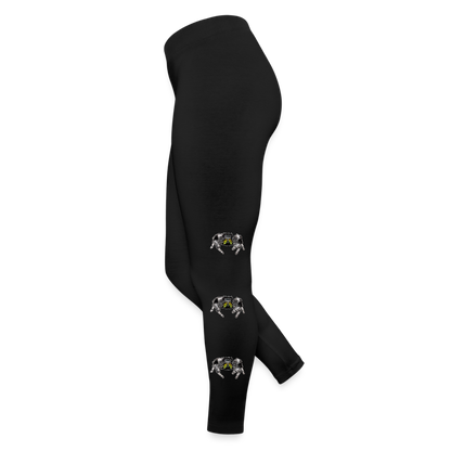 Frauen Jersey Leggings Phidippus regius Rastafari male - Schwarz
