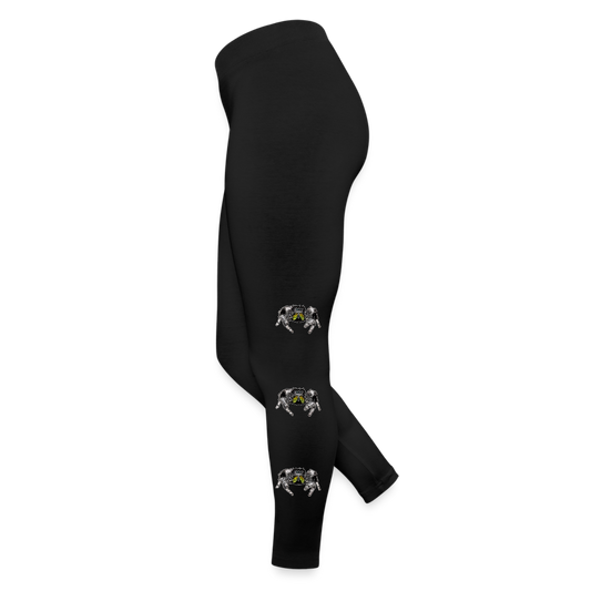 Frauen Jersey Leggings Phidippus regius Rastafari male - Schwarz