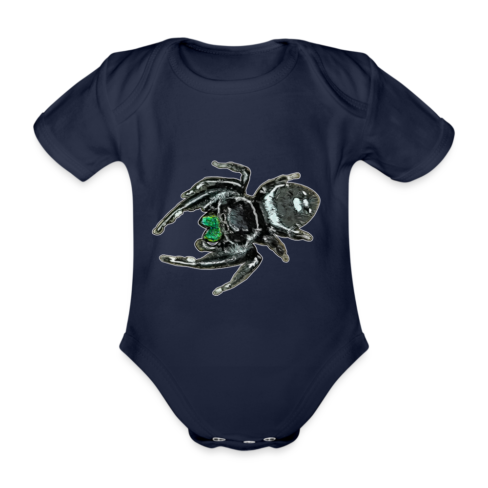 Baby Bio Body kurz Phidippus regius White Bahamas male - Dunkelnavy