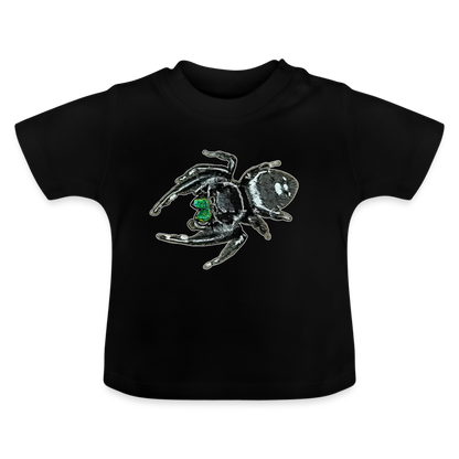 Baby T-Shirt Phidippus regius White Bahamas male - Schwarz