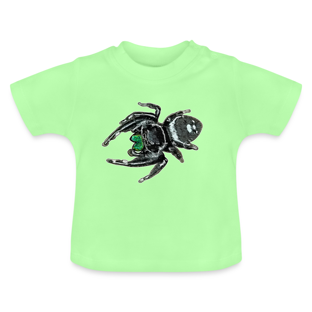 Baby T-Shirt Phidippus regius White Bahamas male - Mintgrün