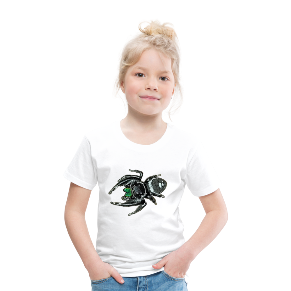 Kinder Basic T-Shirt Phidippus regius White Bahamas male - weiß