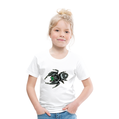 Kinder Basic T-Shirt Phidippus regius White Bahamas male - weiß