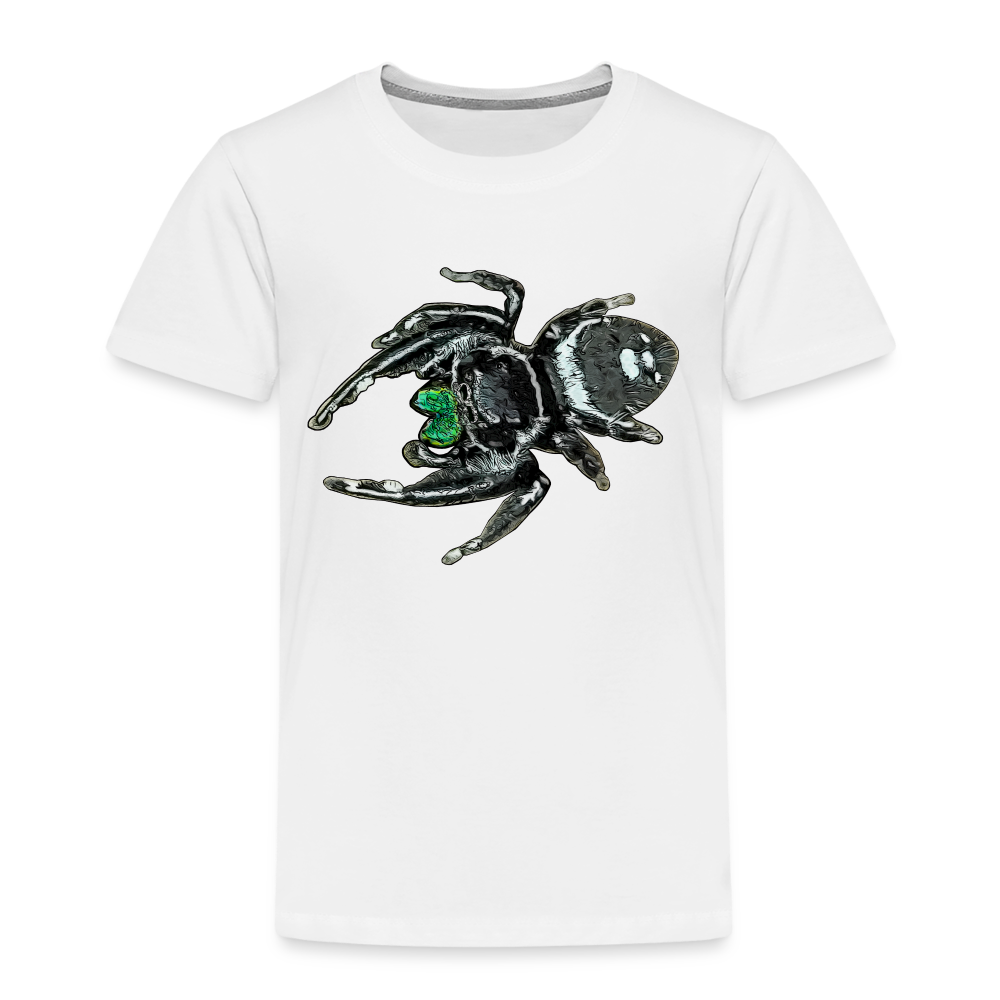 Kinder Basic T-Shirt Phidippus regius White Bahamas male - weiß