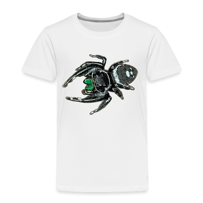 Kinder Basic T-Shirt Phidippus regius White Bahamas male - weiß