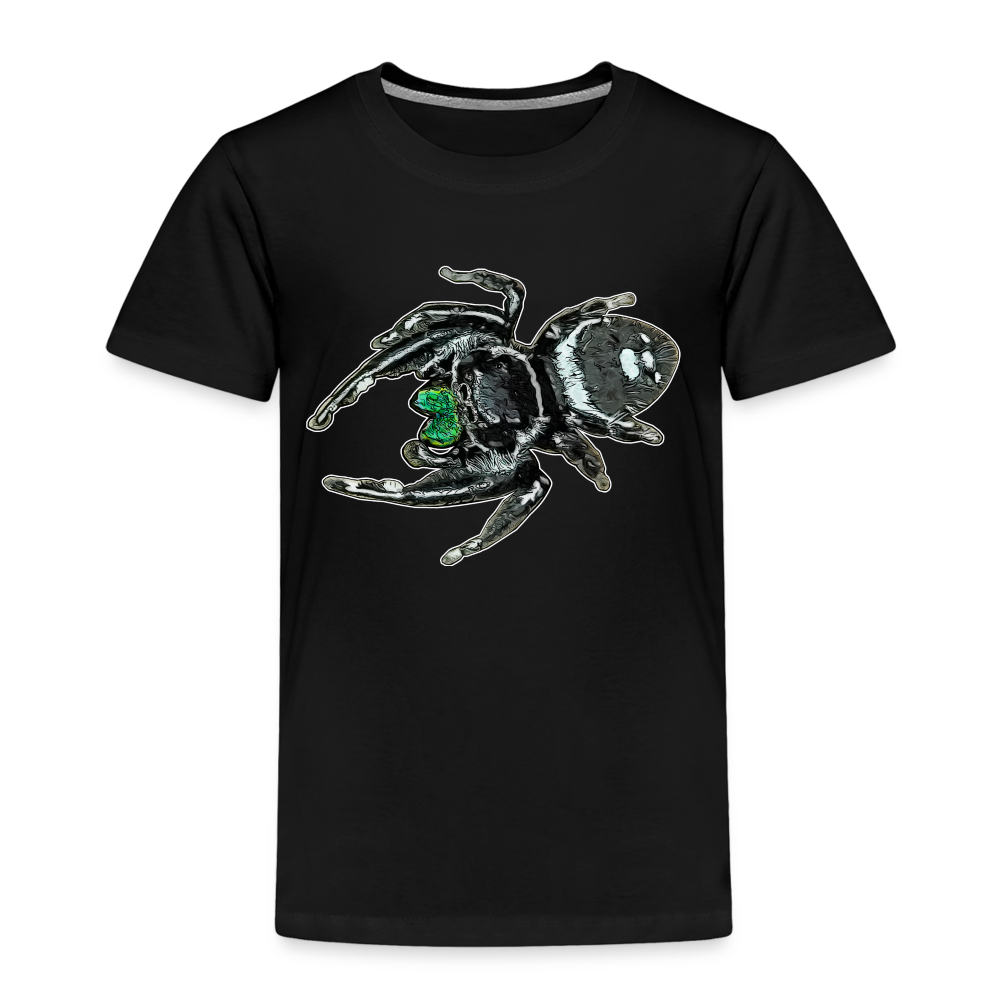 Kinder Basic T-Shirt Phidippus regius White Bahamas male - Schwarz