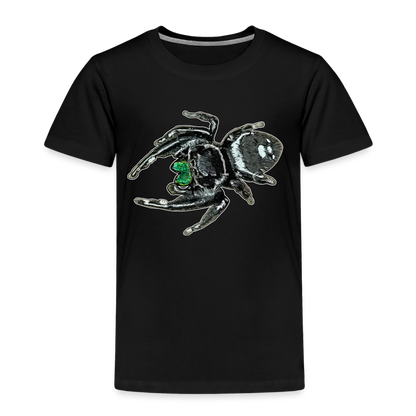 Kinder Basic T-Shirt Phidippus regius White Bahamas male - Schwarz