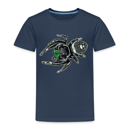 Kinder Basic T-Shirt Phidippus regius White Bahamas male - Navy