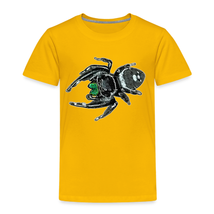 Kinder Basic T-Shirt Phidippus regius White Bahamas male - Sonnengelb