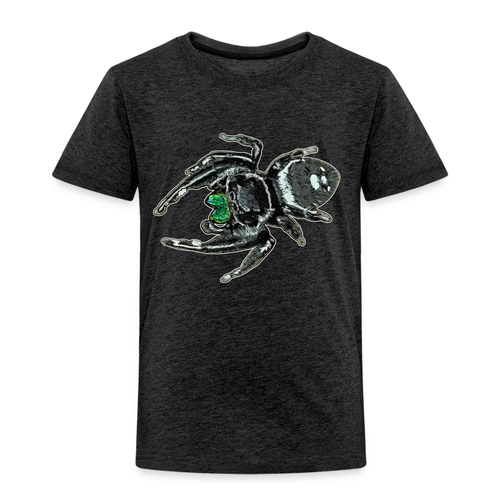 Kinder Basic T-Shirt Phidippus regius White Bahamas male - Anthrazit