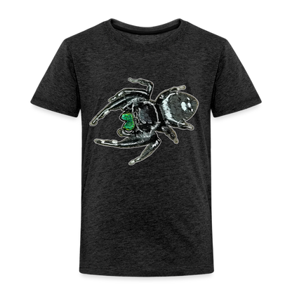 Kinder Basic T-Shirt Phidippus regius White Bahamas male - Anthrazit