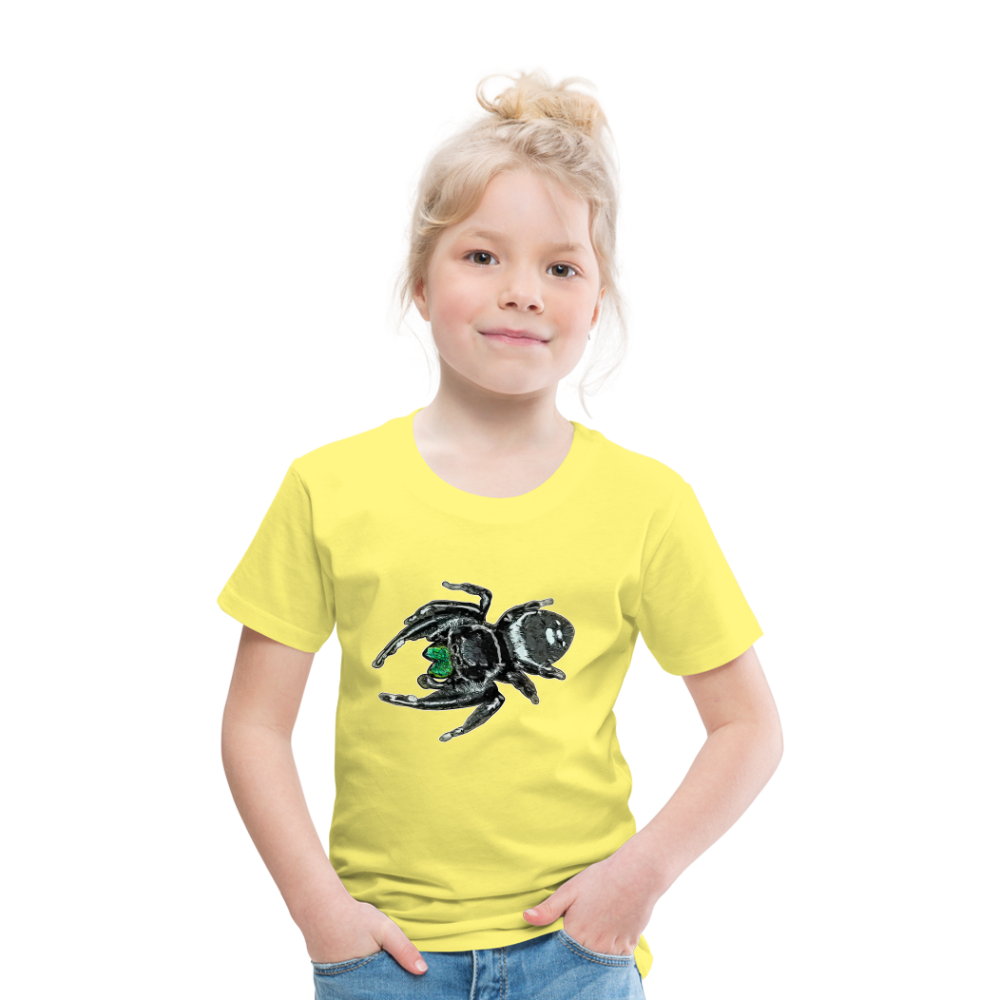 Kinder Basic T-Shirt Phidippus regius White Bahamas male - Gelb