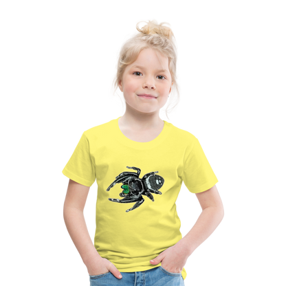 Kinder Basic T-Shirt Phidippus regius White Bahamas male - Gelb