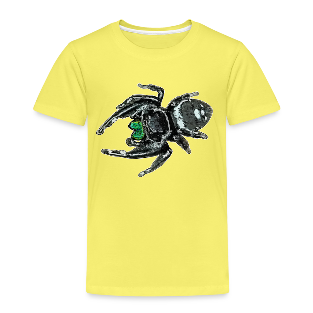Kinder Basic T-Shirt Phidippus regius White Bahamas male - Gelb