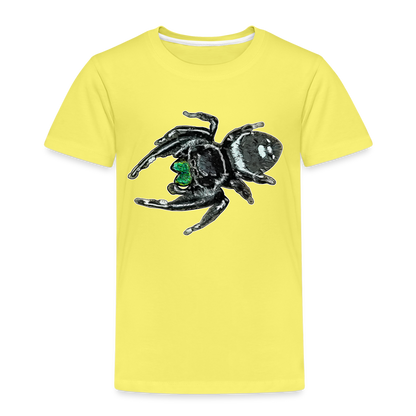 Kinder Basic T-Shirt Phidippus regius White Bahamas male - Gelb