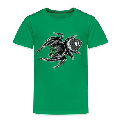 Kinder Basic T-Shirt Phidippus regius White Bahamas male - Kelly Green