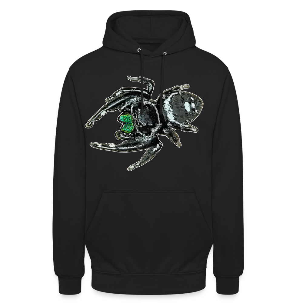 Unisex Hoodie Phidippus regius White Bahamas male - Schwarz