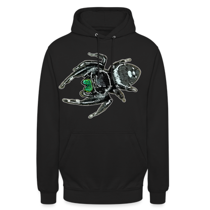 Unisex Hoodie Phidippus regius White Bahamas male - Schwarz