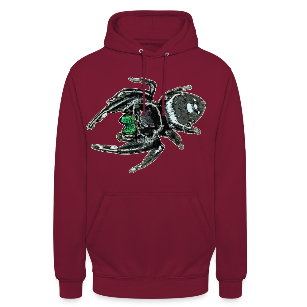 Unisex Hoodie Phidippus regius White Bahamas male - Bordeaux
