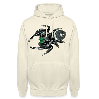 Unisex Hoodie Phidippus regius White Bahamas male - Vanille-Milchshake