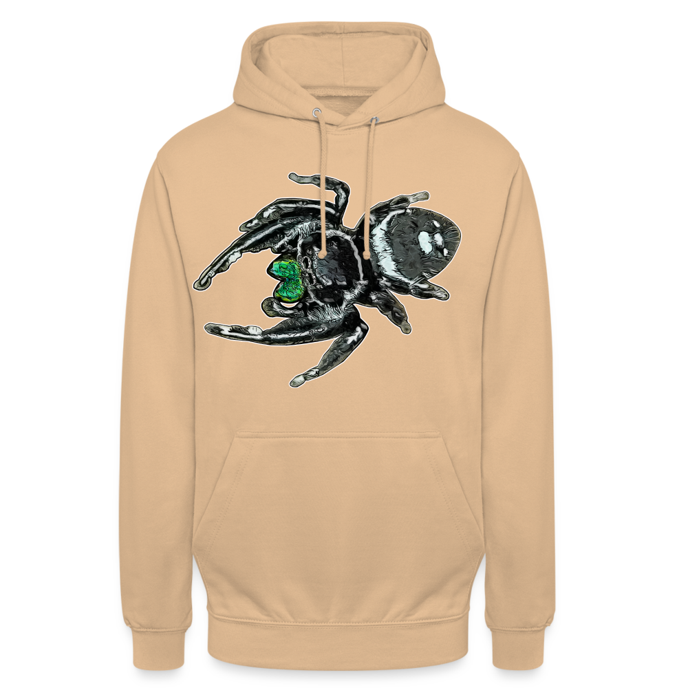 Unisex Hoodie Phidippus regius White Bahamas male - Beige