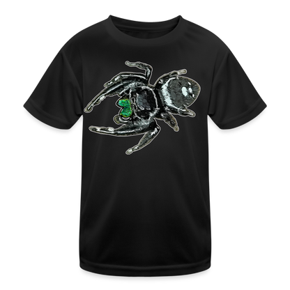 Kinder Funktions-T-Shirt Phidippus regius White Bahamas male - Schwarz
