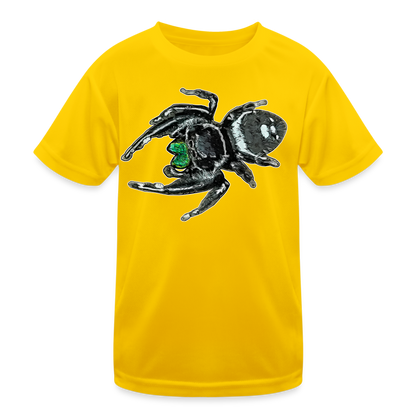 Kinder Funktions-T-Shirt Phidippus regius White Bahamas male - Eigelb