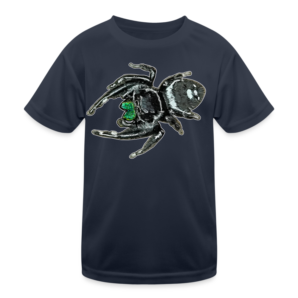 Kinder Funktions-T-Shirt Phidippus regius White Bahamas male - Navy