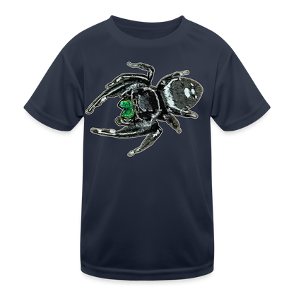 Kinder Funktions-T-Shirt Phidippus regius White Bahamas male - Navy