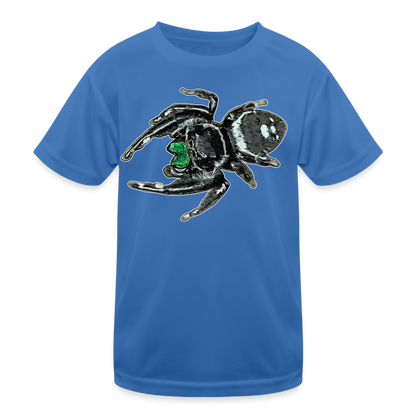 Kinder Funktions-T-Shirt Phidippus regius White Bahamas male - Königsblau