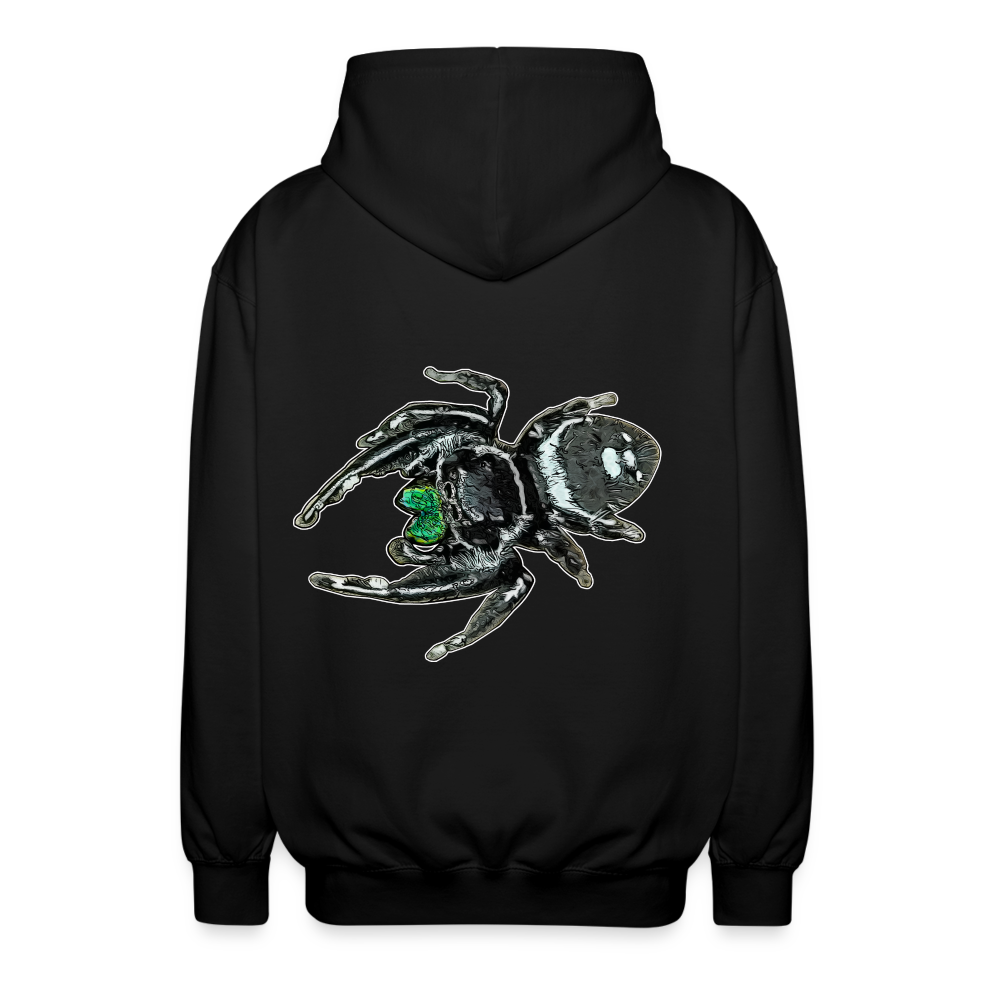 Unisex Zip-Hoodie Phidippus regius White Bahamas male - Schwarz