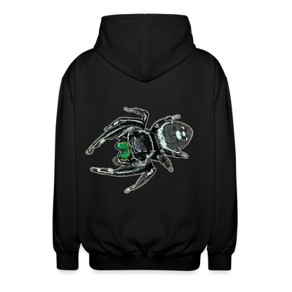 Unisex Zip-Hoodie Phidippus regius White Bahamas male - Schwarz