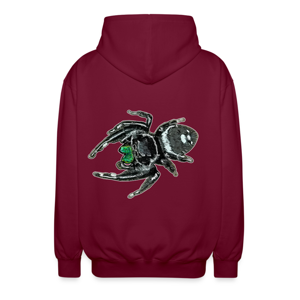 Unisex Zip-Hoodie Phidippus regius White Bahamas male - Bordeaux